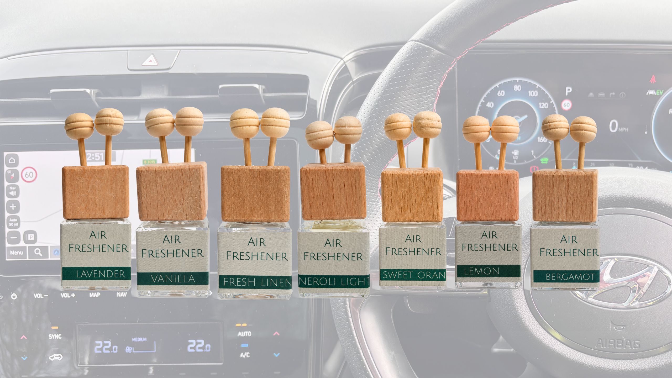 Eco Car Air Freshener – Essential Oil Vent Clip